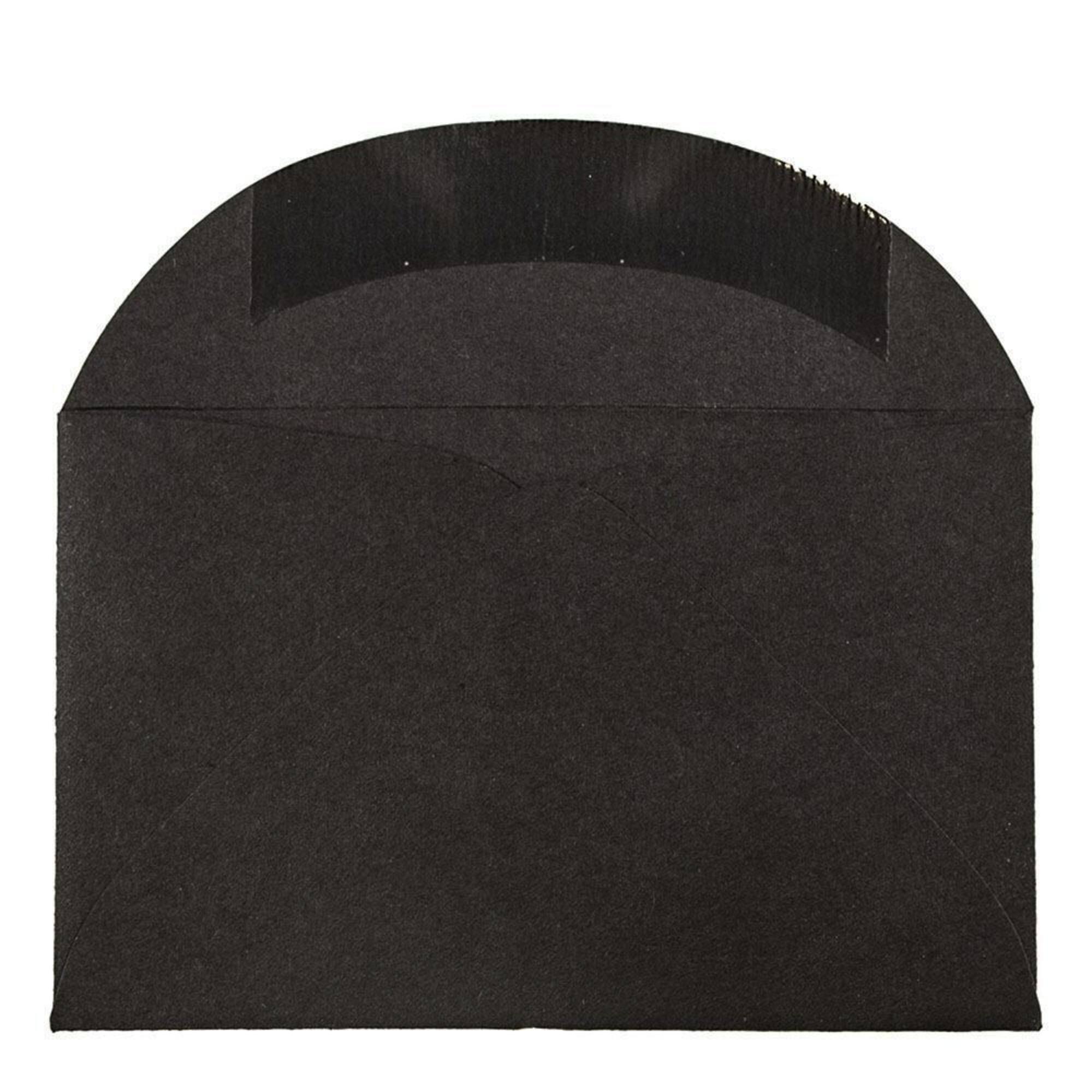 JAM Paper 3.63" x 2.38" Black Linen Mini Envelopes, 50ct.